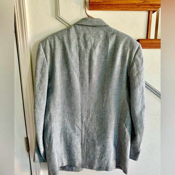 Ermenegildo Zegna pure linen blazer light blue. Runway item then dry cleaned - Picture 3 of 9